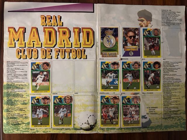 Álbum cromos Liga 93-94 Fútbol