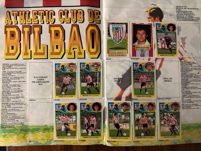 Álbum cromos Liga 93-94 Fútbol