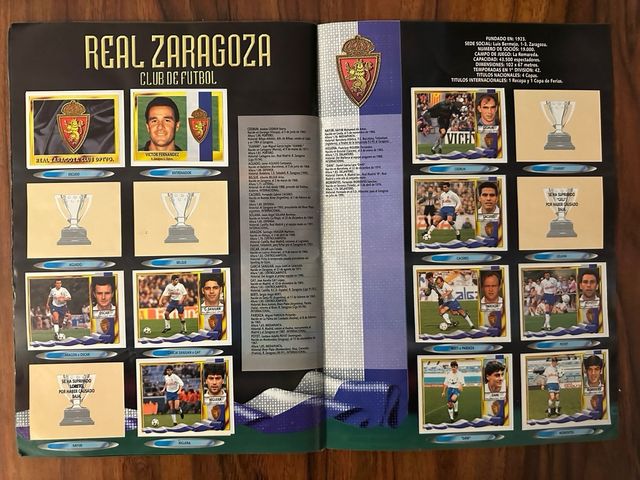 Liga 95-96: Álbum cromos fútbol