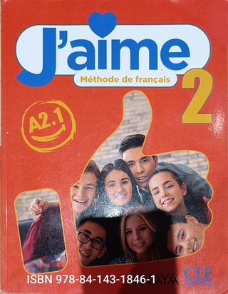 Libro J'aime 2 (Método de Francés)