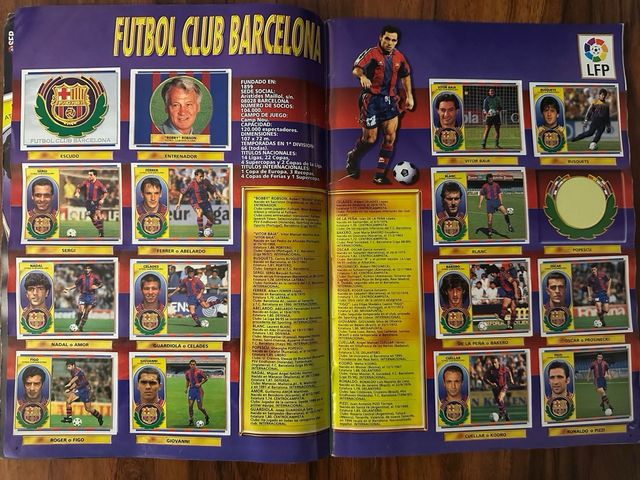 Álbum cromos Liga 96-97