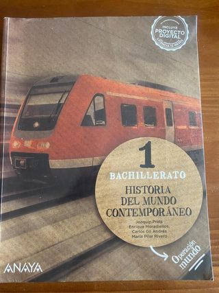 Libro de Historia.  Primero Bachillerato.  