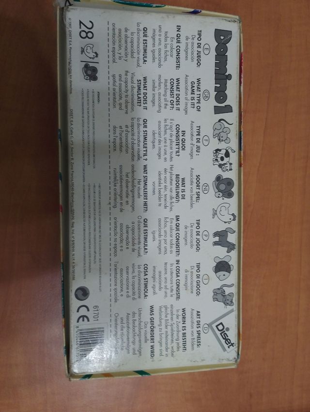 Dominó de madera infantil Diset