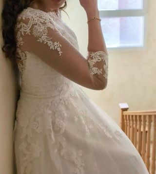 Vestido de novia corte princesa -PRECIO NEGOCIABLE