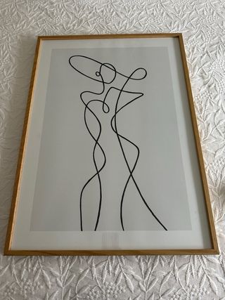 Cuadro línea arte minimalista 50 x 70 cm 