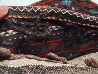 Alforja persa Khorjin Baluch. Alfombra doble