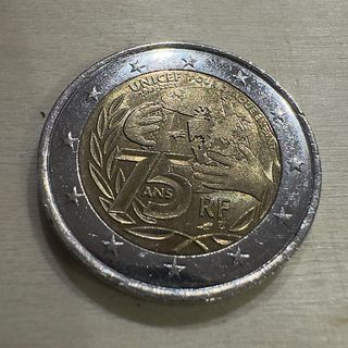 Moneda 2€ Francia 2021. UNICEF