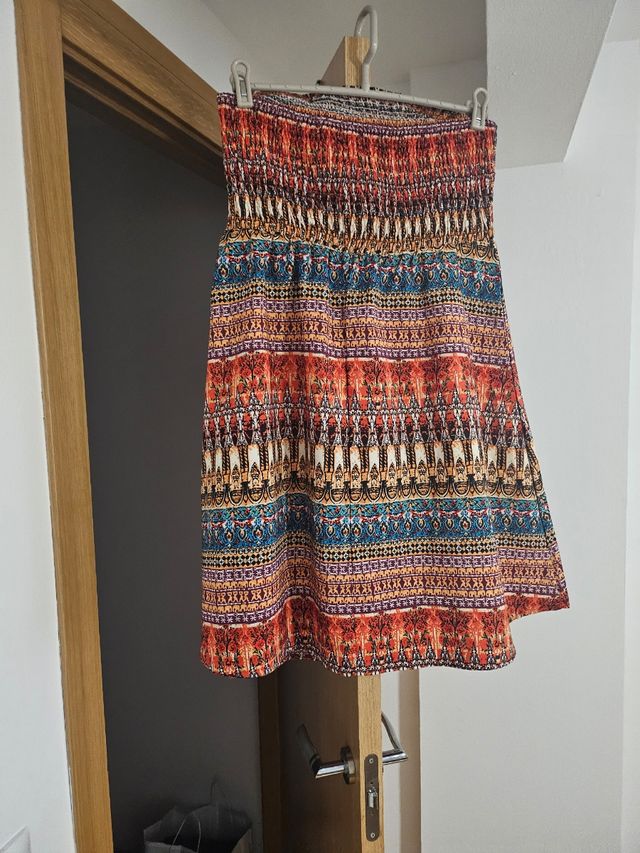 Vestido flores - azul marino