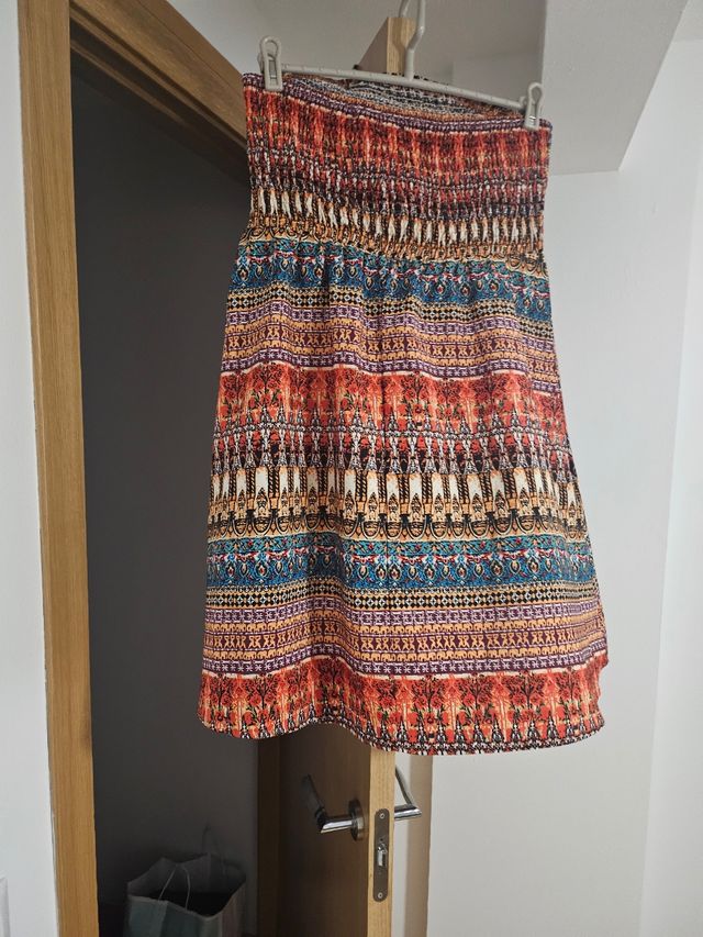 Vestido flores - azul marino