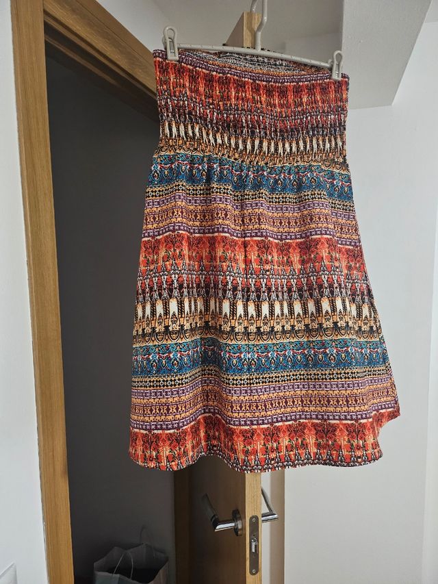 Vestido flores - azul marino