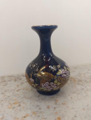 Vaso porcelana miniatura - Pavões
