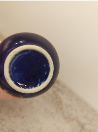 Vaso porcelana miniatura - Pavões