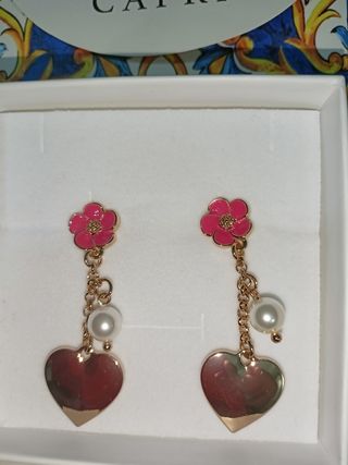Orecchini AMO CAPRI rosa cuore