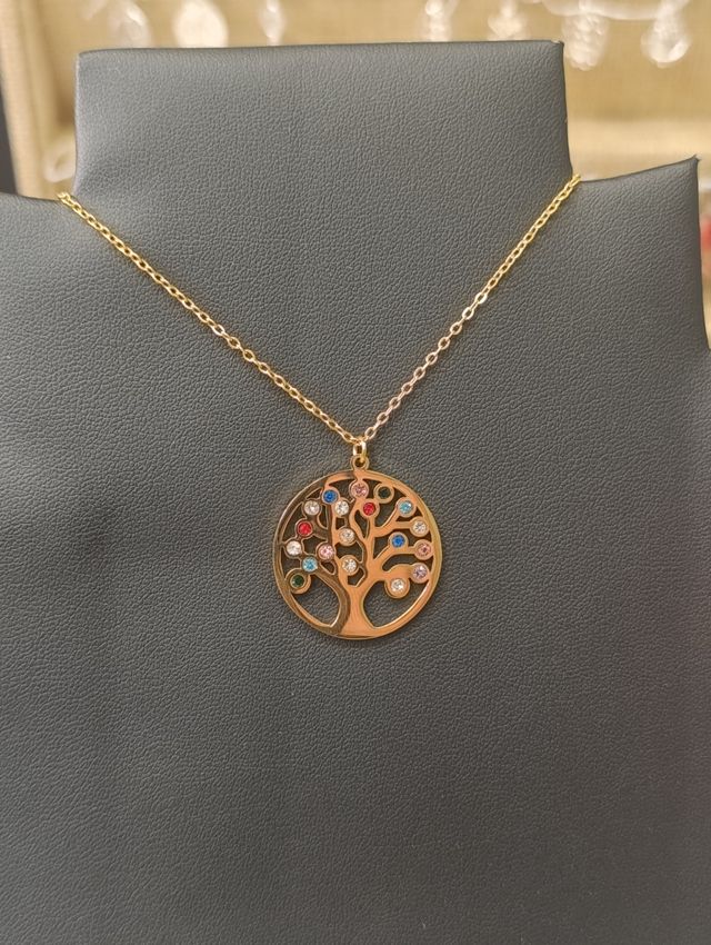 Colgante Árbol de la Vida Dorado