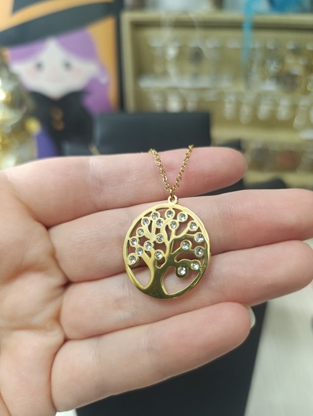 Colgante Árbol de la Vida Dorado