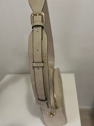 Bolso bandolera beige