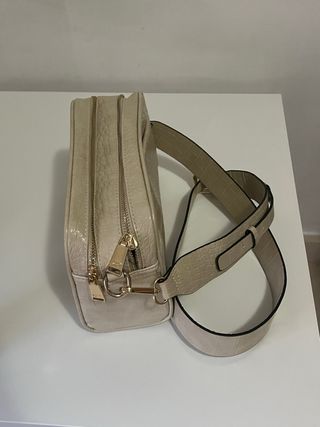 Bolso bandolera beige