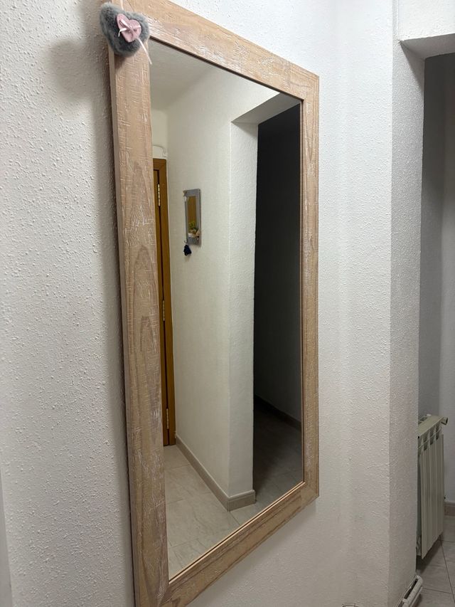 Espejo madera efecto decapé