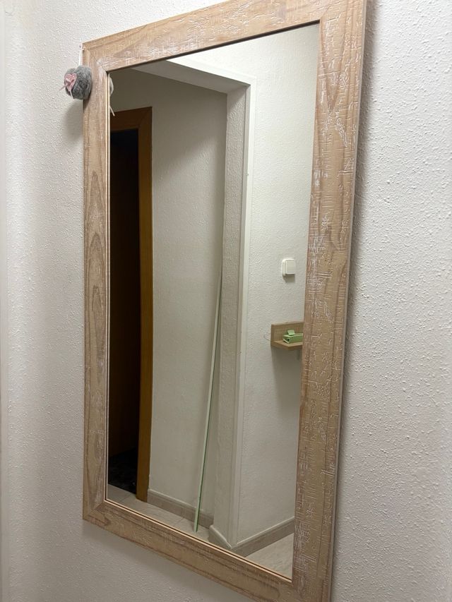 Espejo madera efecto decapé