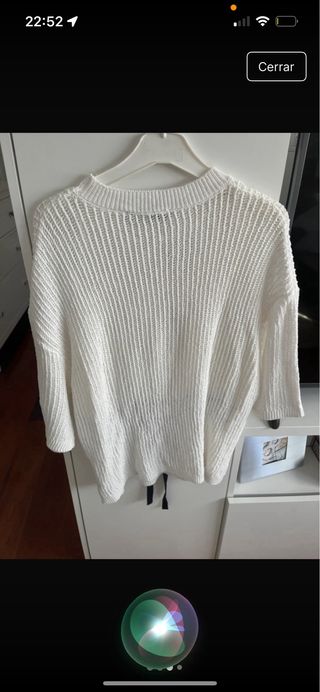 Jersey Zara blanco verano