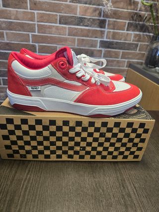 Scarpe Vans Uomo 43 - Rosso/Bianco pelle 