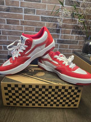 Scarpe Vans Uomo 43 - Rosso/Bianco pelle 