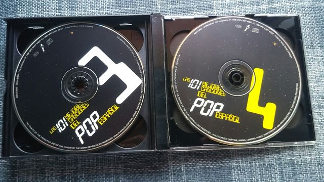 CD 101 Mejores Canciones Pop Español