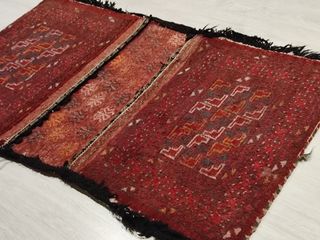 Alforja persa Khorjin Baluch. Irán alfombra 
