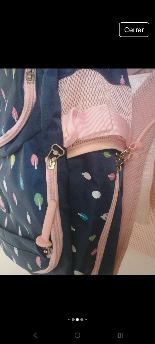 Mochila escolar infantil + estuche y lonchera