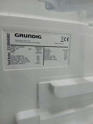 Targeta de Nevera GRUNDIG