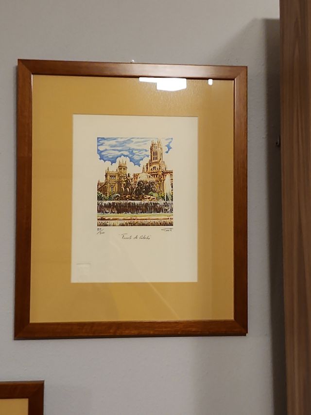Litografía Fuente Cibeles TDA negociable