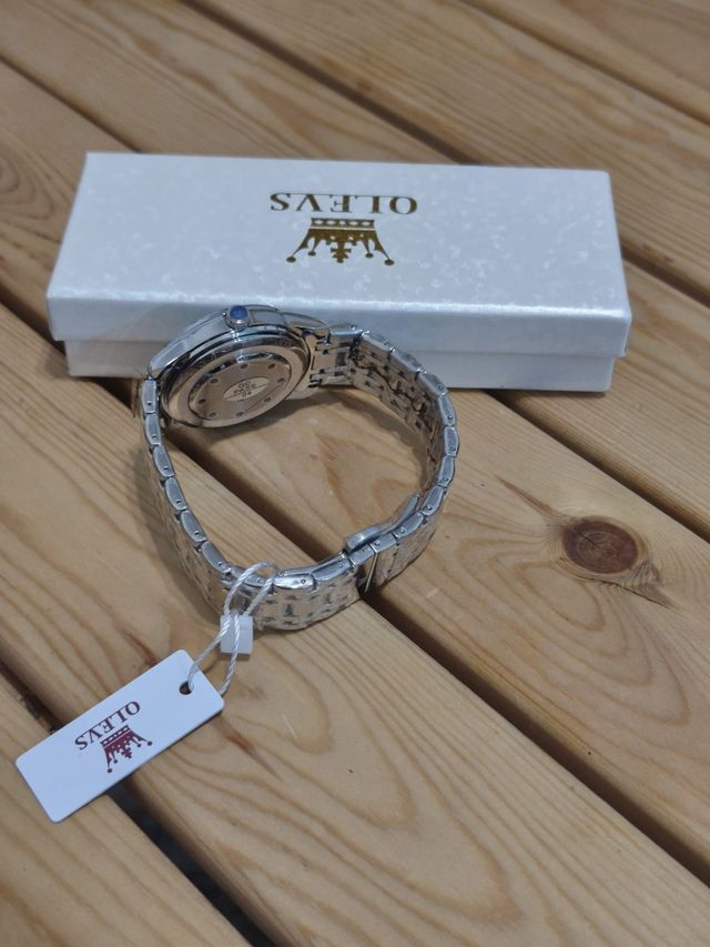 Reloj OLEVS azul y plata