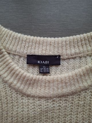 Jersey color crema de punto