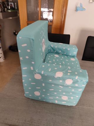 Sillón infantil panda astronauta