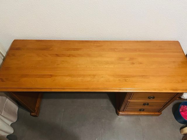 Escritorio madera pino - 4 cajones