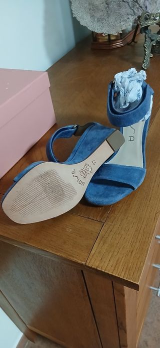 Unisa - Zapatos azul marino, talla 37
