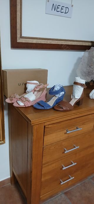 Unisa - Zapatos azul marino, talla 37