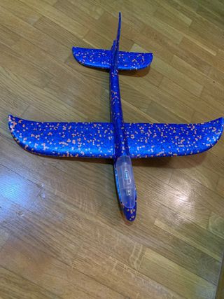 Avión Planeador LED - Azul