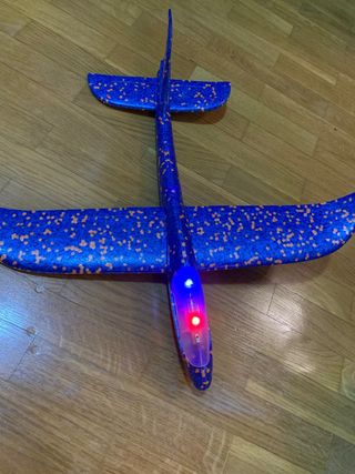 Avión Planeador LED - Azul