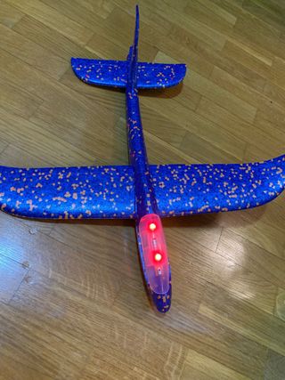 Avión Planeador LED - Azul