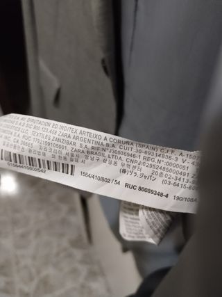 Chaqueta traje gris hombre