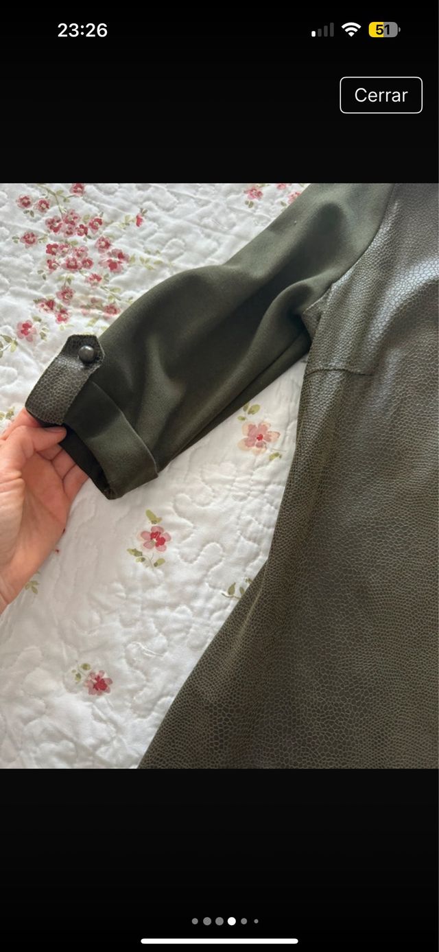 Vestido Cortefiel verde oliva