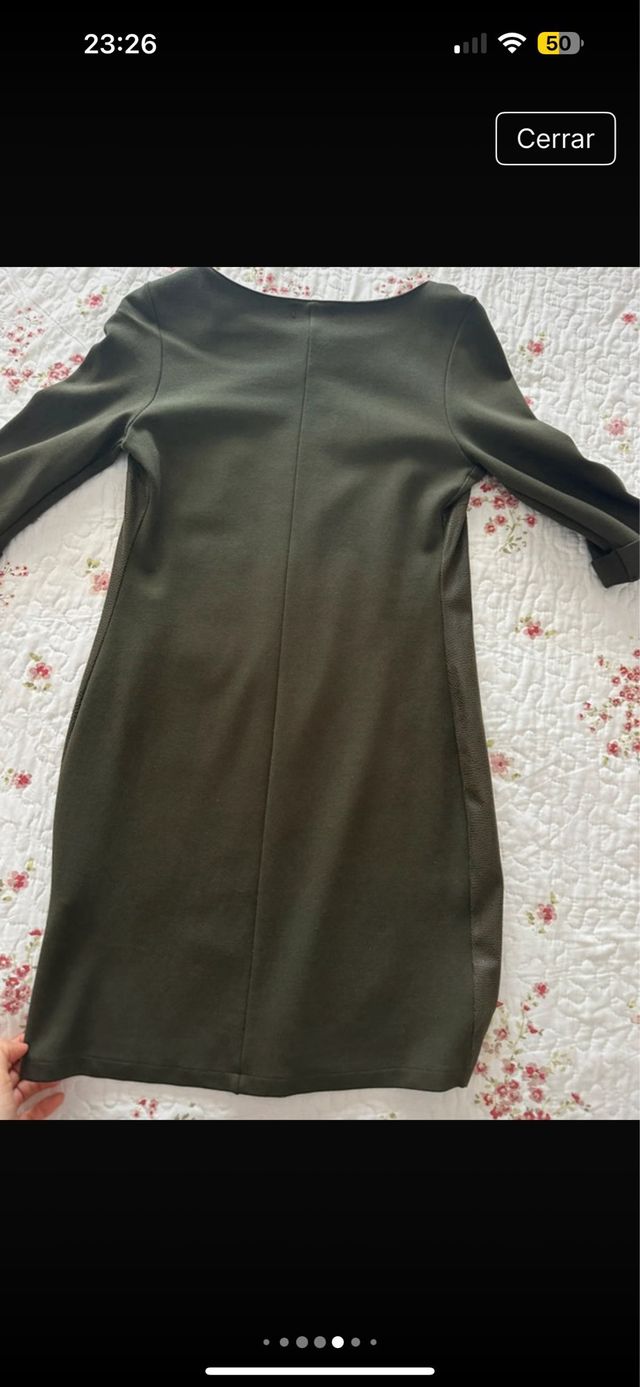 Vestido Cortefiel verde oliva