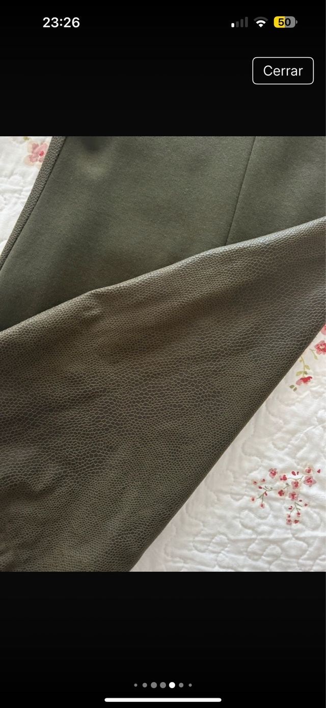 Vestido Cortefiel verde oliva