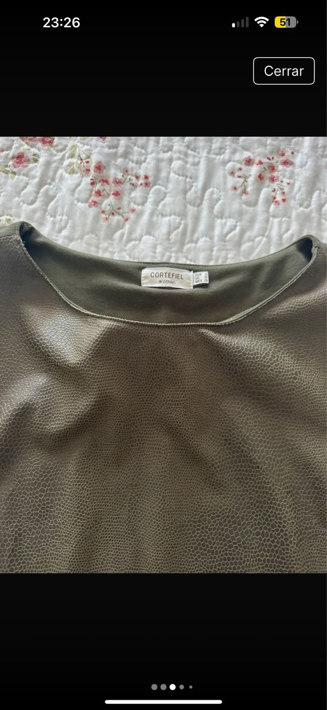 Vestido Cortefiel verde oliva