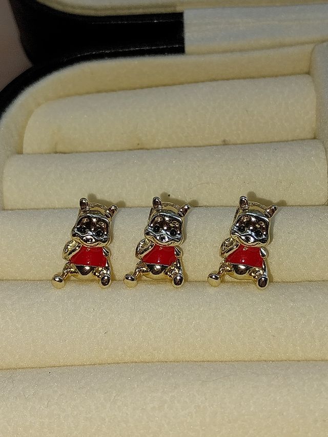 Pendentes Ursinho Pooh - Dourado