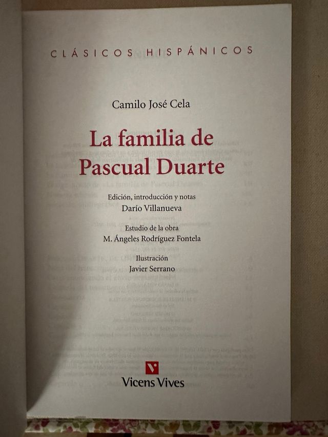 La Familia De Pascual Duarte (clasicos Hispanic...