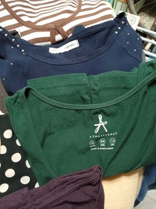 6 prendas: jerséis y camisetas lo