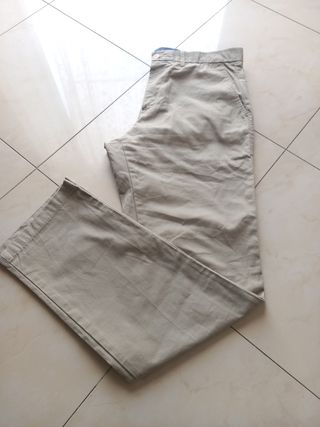 Pantaloni Gap beige uomo, dritti