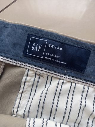 Pantaloni Gap beige uomo, dritti